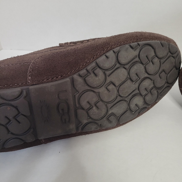 Ugg suede slipper loafers men size 10 brown - Picture 7 of 10